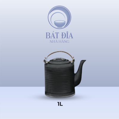 Ấm Tích Men Đen Matt - 1L