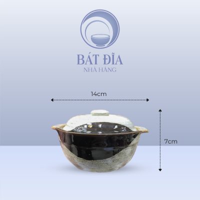 Kích thước Âu cơm men ba màu