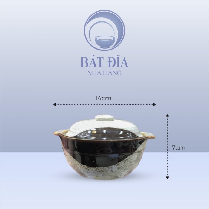 Kích thước Âu cơm men ba màu