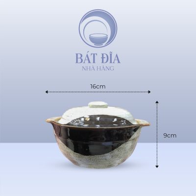 Kích thước Âu cơm men ba màu
