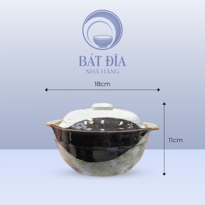 Kích thước Âu cơm men ba màu