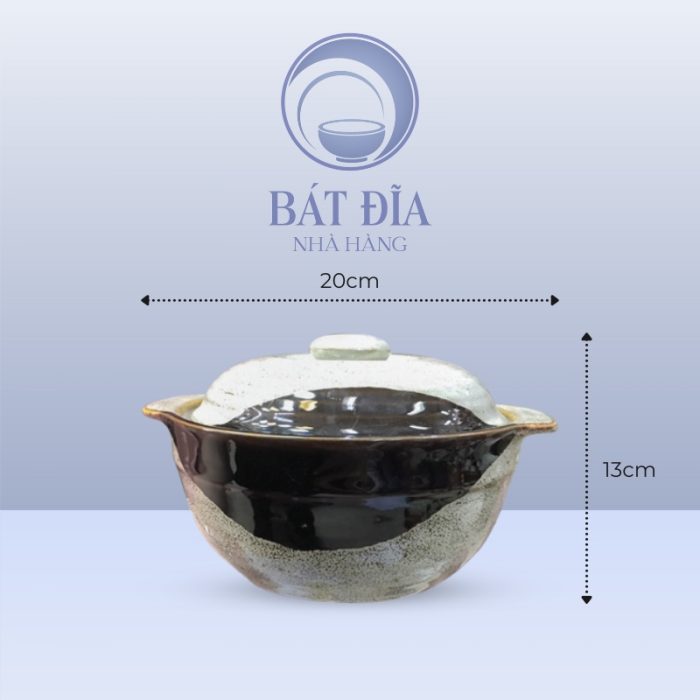 Kích thước Âu cơm men ba màu