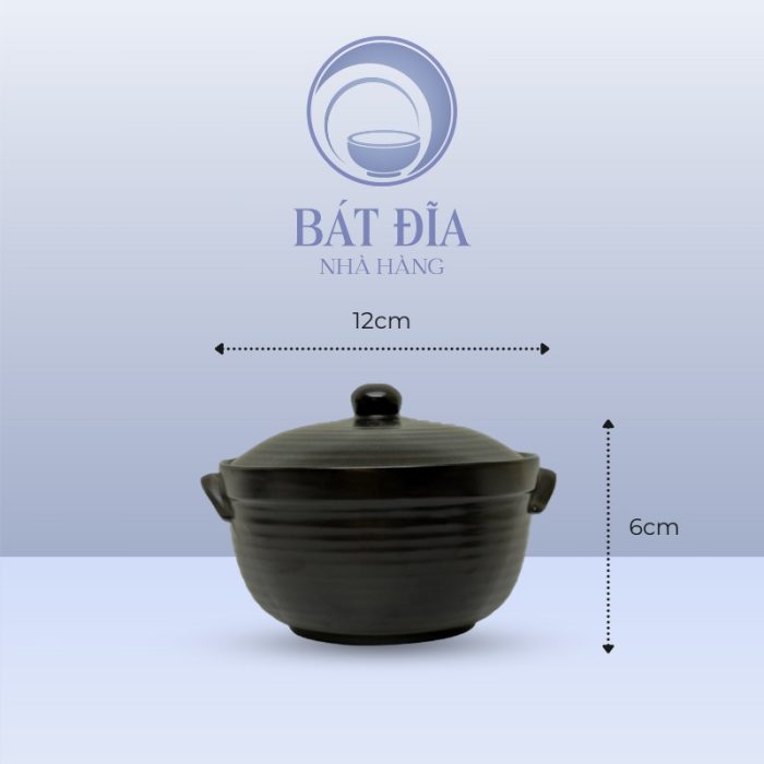 kích thước Âu Cơm Men Đen Matt
