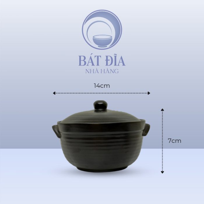 kích thước Âu Cơm Men Đen Matt