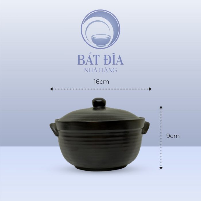 kích thước Âu Cơm Men Đen Matt