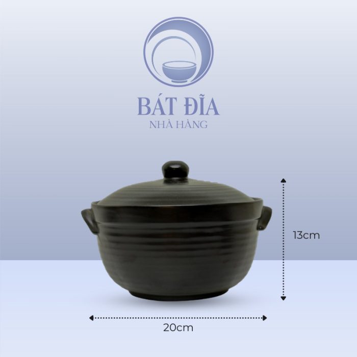 kích thước Âu Cơm Men Đen Matt