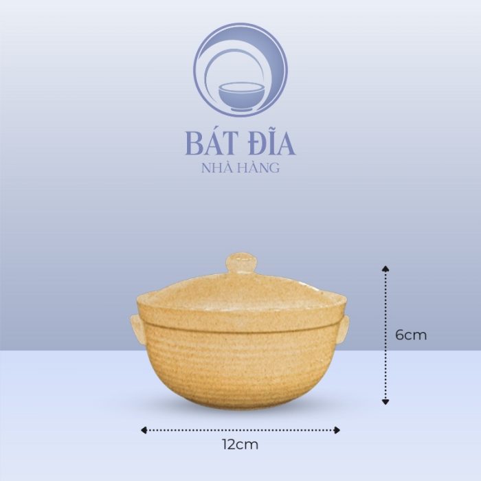 Kích Thước Âu Cơm Men Sứ Vàng