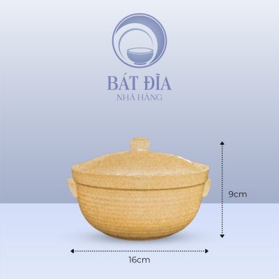 Kích Thước Âu Cơm Men Sứ Vàng