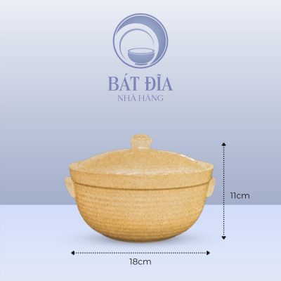 Kích Thước Âu Cơm Men Sứ Vàng
