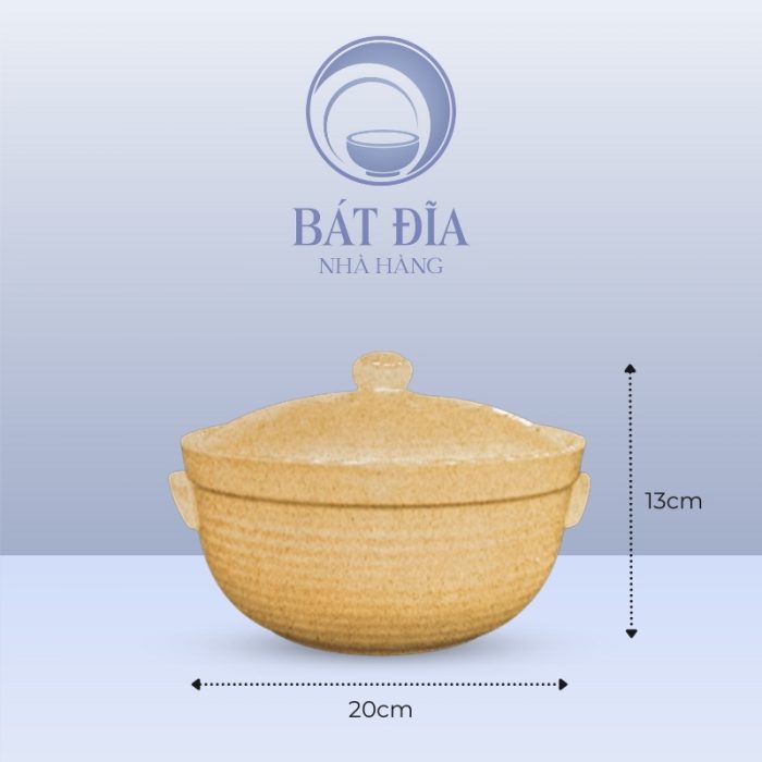 Kích Thước Âu Cơm Men Sứ Vàng