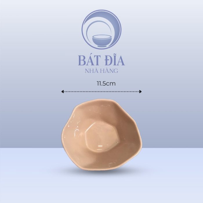 Kích thước Bát Cao Men Màu Trộn Méo