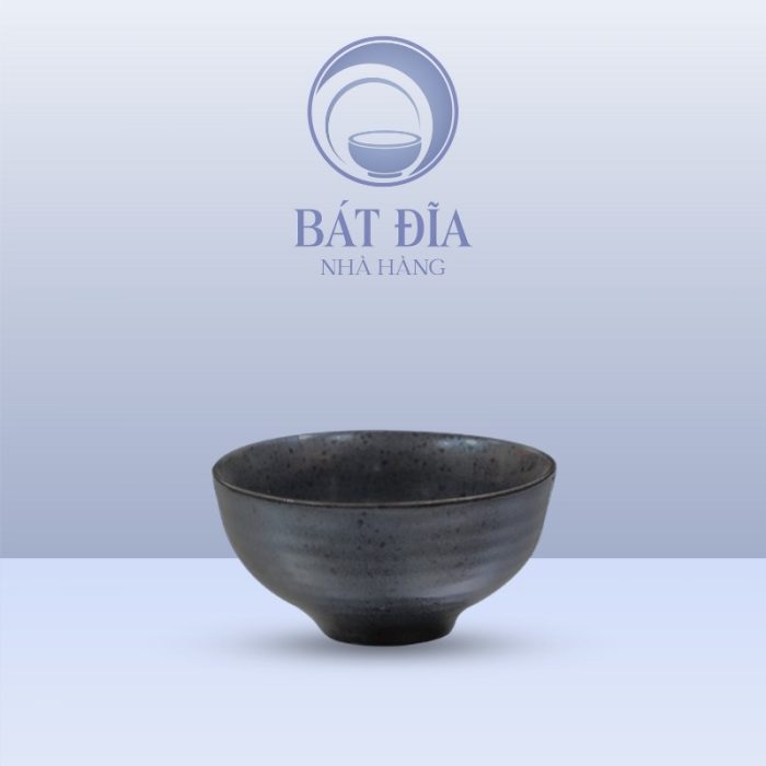 Bát Mắm Men Đen Chấm Sơn