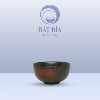 Bát Cơm Men Đen Nhật Quét Sơn