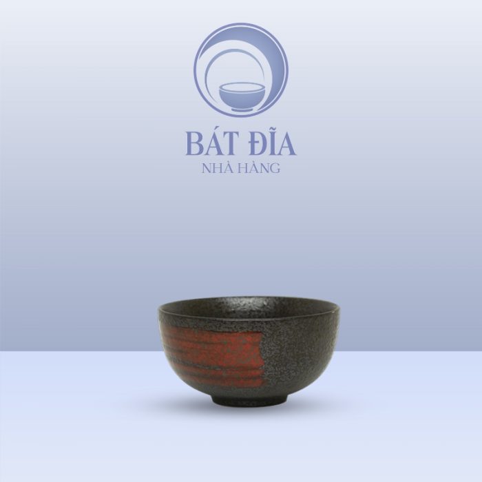 Bát Cơm Men Đen Nhật Quét Sơn