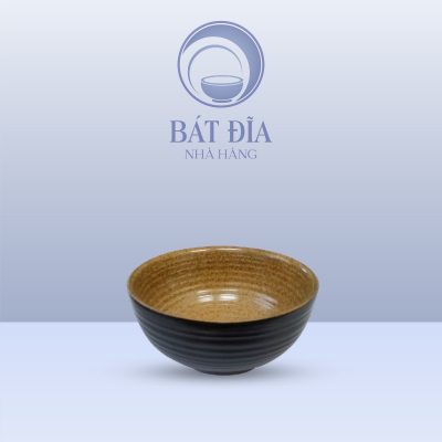 Bát Cơm Men Gốm Nâu Đen