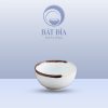 Bát Cơm Men Matt Trắng Kẻ Miệng