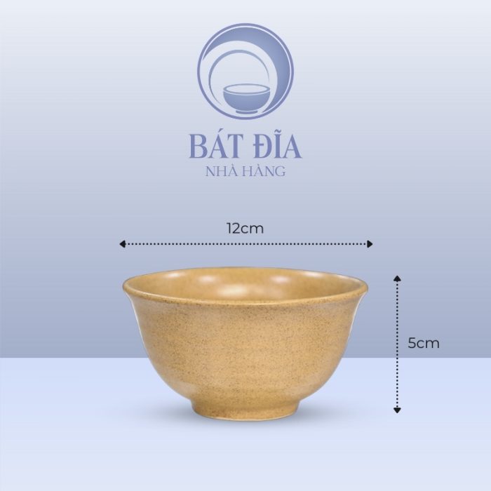 Kích Thước Bát Cơm Yêu Men Sứ Vàng