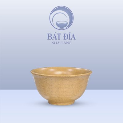Bát Cơm Yêu Men Sứ Vàng