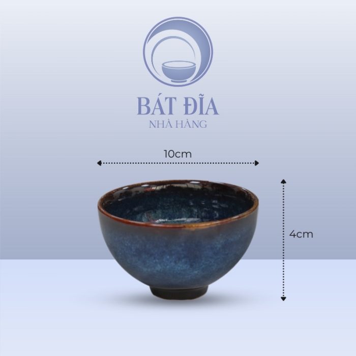 Kích thước Bát Cúp Men Hỏa Biến