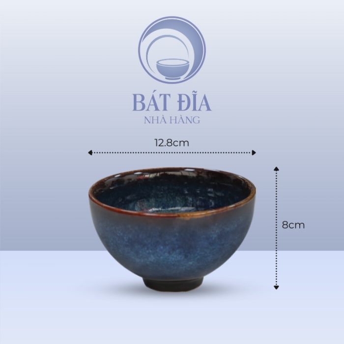 Kích thước Bát Cúp Men Hỏa Biến