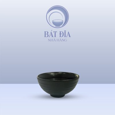 Bát Mắm Men Đen Matt