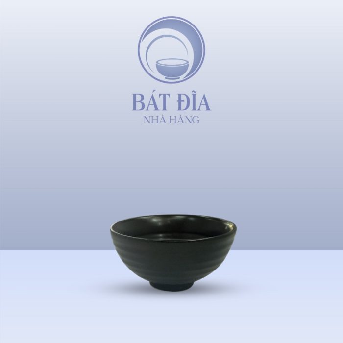 Bát Mắm Men Đen Matt