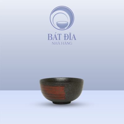 Bát Mắm Men Đen Nhật Quét Sơn