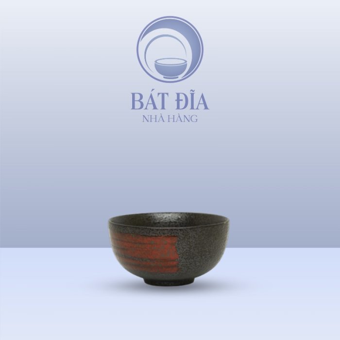 Bát Mắm Men Đen Nhật Quét Sơn