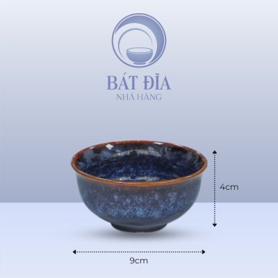 Kích thước Bát Mắm Men Hỏa Biến Xanh