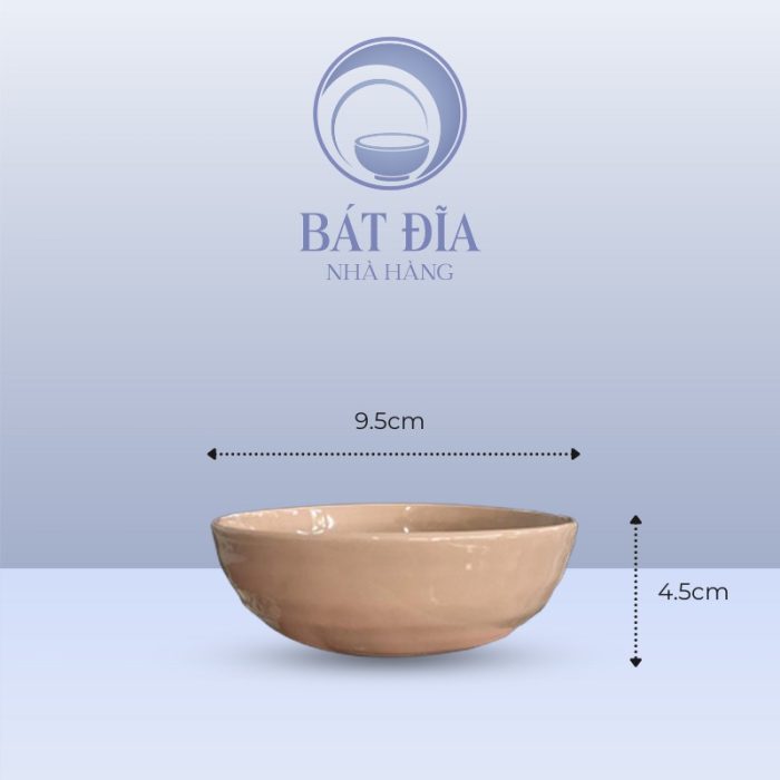 Kích thước Bát Mắm Men Màu Trộn Méo