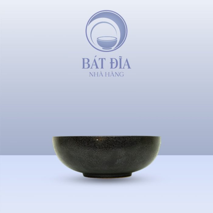 Bát Nông Men Đen Nhật Quét Sơn