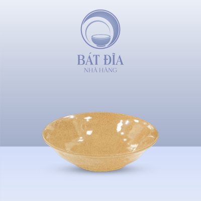 Bát Salad Tròn Men Sứ Vàng