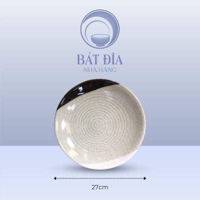 Kích thước Bát Salat Tròn Men Ba Màu