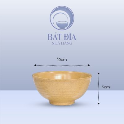 Kích thước Bát Soup Men Sứ Vàng