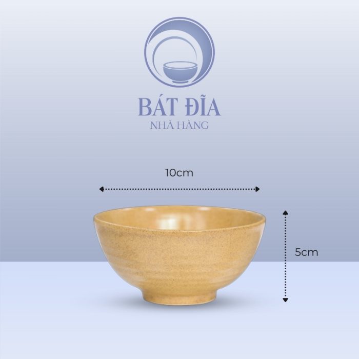 Kích thước Bát Soup Men Sứ Vàng