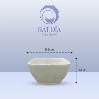 Kích Thước Bát Soup Vuông Men Gốm Hoa Đào Đỏ
