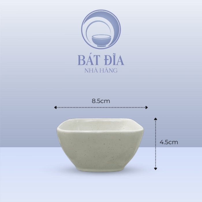 Kích Thước Bát Soup Vuông Men Gốm Hoa Đào Đỏ