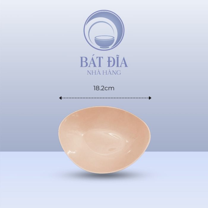 kích thước Bát Xoài Men Màu Trộn Méo