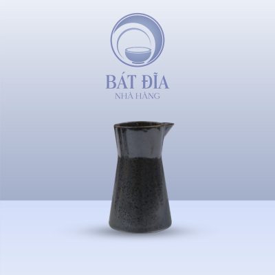 Bình Rượu Sake Men Đen Chấm Sơn