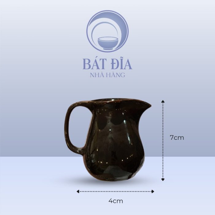 Kích thước Bình Sữa Men Nâu Quét