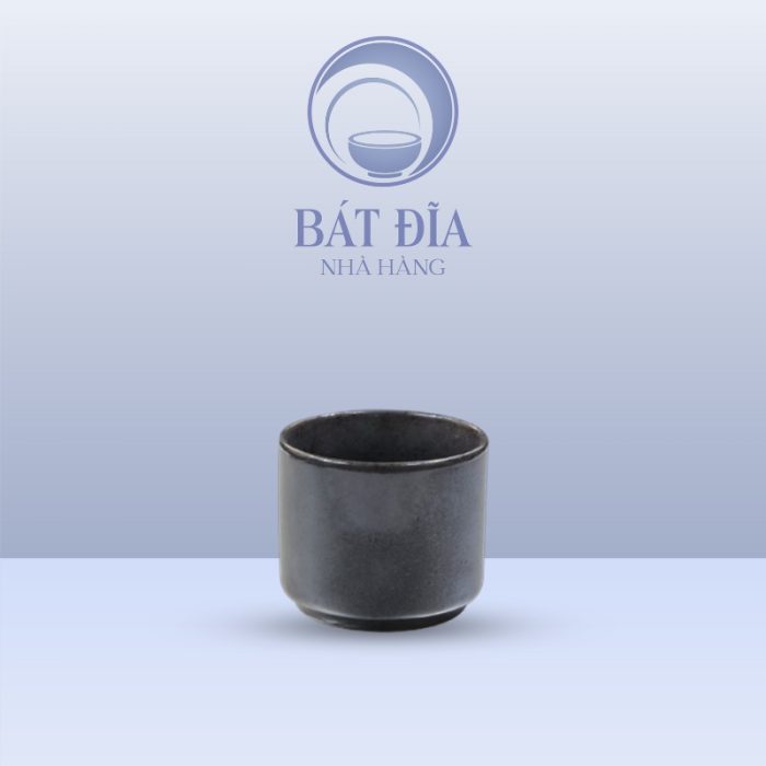 Chén Thẳng Men Đen Matt