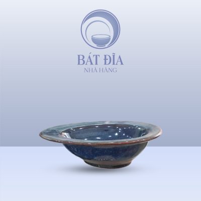 Chén Trứng Men Hỏa Biến Xanh