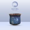 Cốc Bầu Loe Men Hỏa Biến Xanh