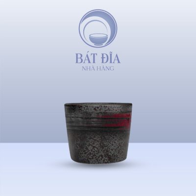 Cốc Trà Cao Men Đen Nhật Quét Sơn