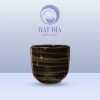 Cốc Trà Xanh Men Nâu Quét