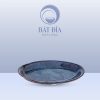 Đĩa Bầu Dục Đại Men Hỏa Biến Xanh