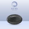 Đĩa Bầu Dục Múi Men Đen Matt