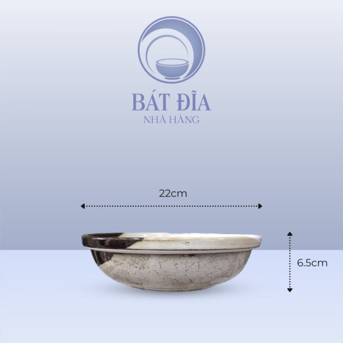 Kích thước Đĩa Bếp Đốt Men Ba Màu