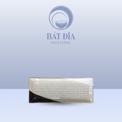 Đĩa Chữ Nhật Dài Men Ba Màu