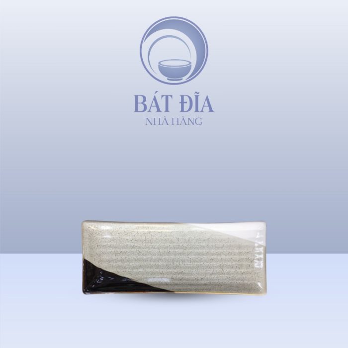 Đĩa Chữ Nhật Dài Men Ba Màu